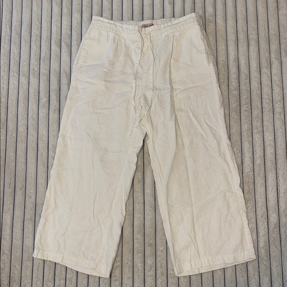 Per Se Cream Chinos Relaxed Fit